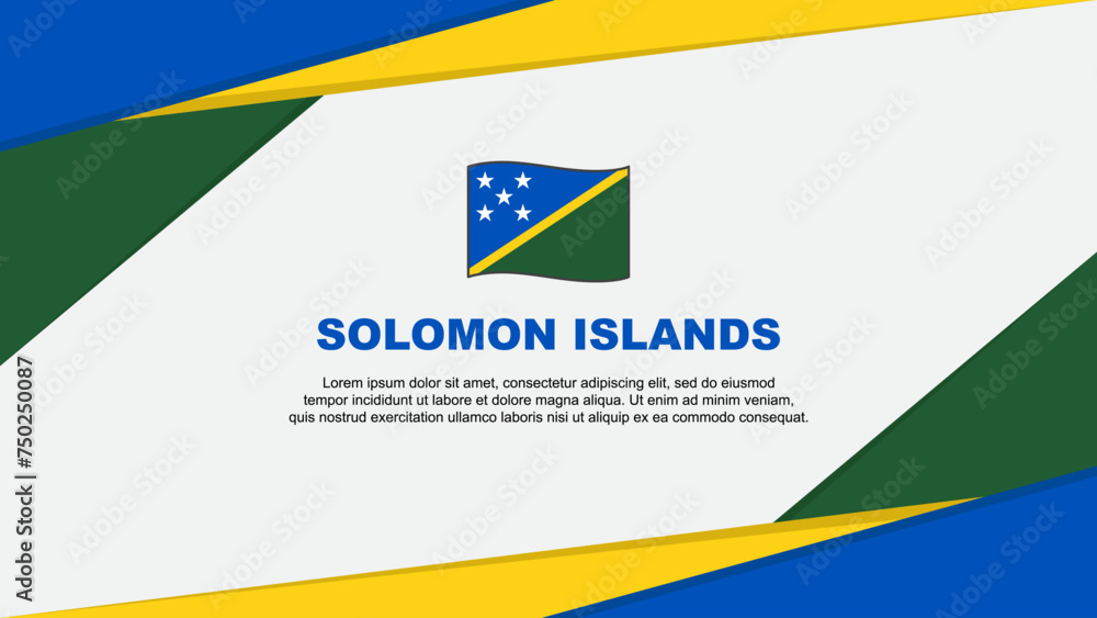 Solomon Islands Flag Abstract Background Design Template. Solomon Islands Independence Day Banner Cartoon Vector Illustration. Solomon Islands Solomon Islands Flag Abstract Background Design Template. Solomon Islands Independence Day Banner Cartoon Vector Illustration. Solomon Islands