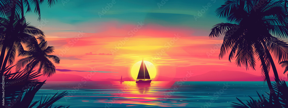 Sunset Sailing Adventure - Golden Hour on the Open Sea