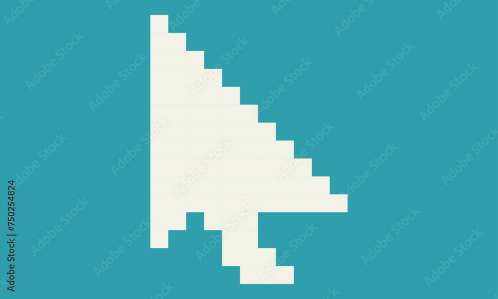Mouse cursor dot illustration1-pixel art- Mouse cursor dot illustration1-pixel art-