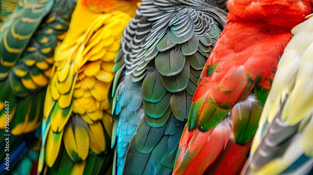Obraz premium Parrots birds concept wallpaper background
