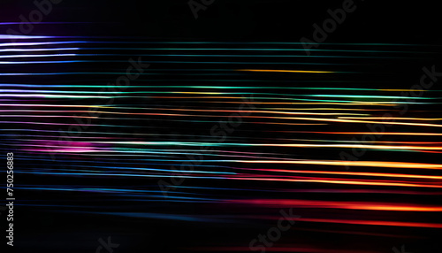 An abstract background with light blurs in vibrant rainbow colors. 