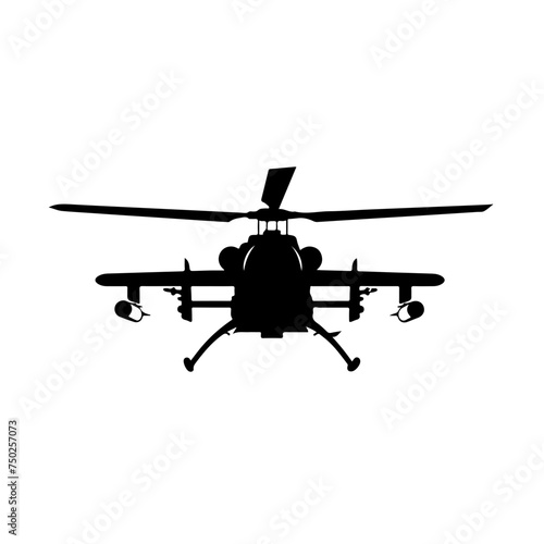 Apache attack helicopter Logo Design