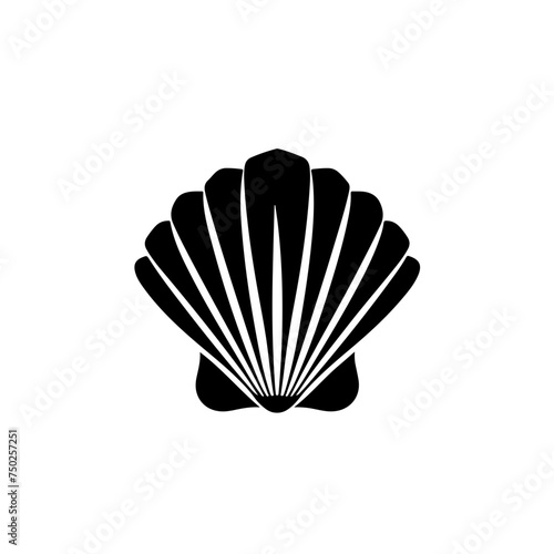 black seashell Logo Design