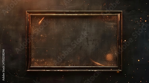 Shiny fantasy magic sparkle frame mock up concept wallpaper background