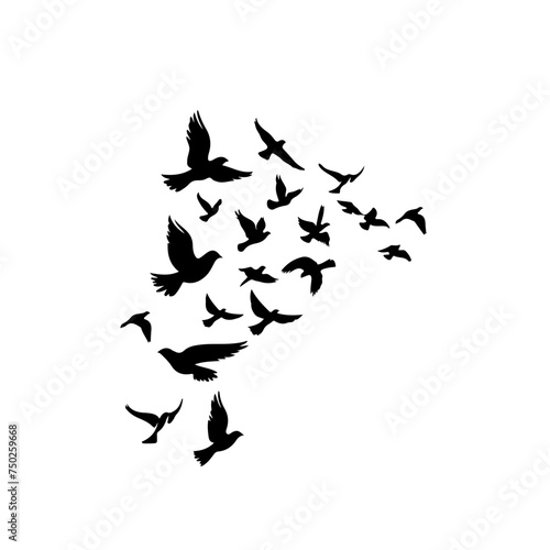 Flock Of Birds Logo Design © N