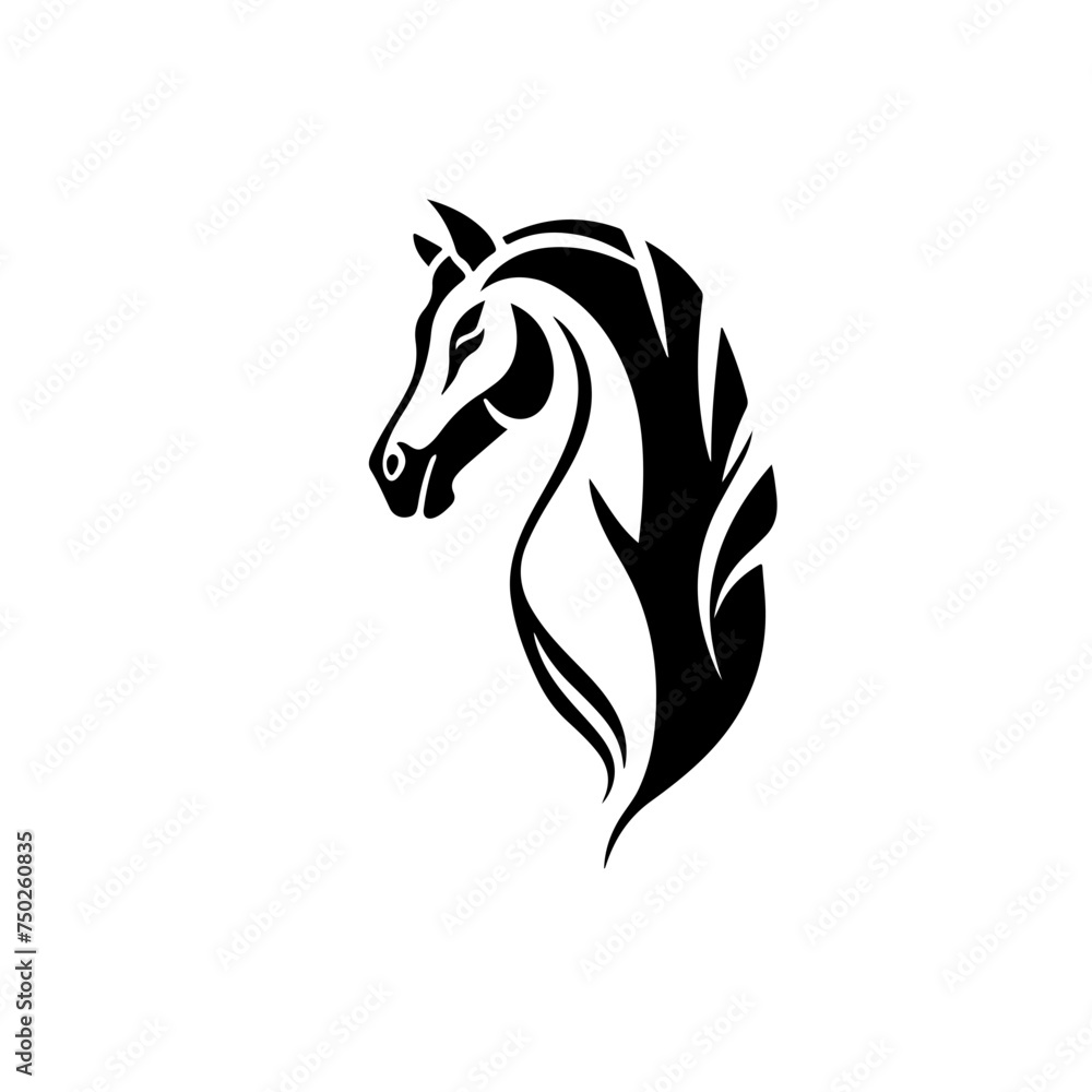 Horse Pose Logo Design