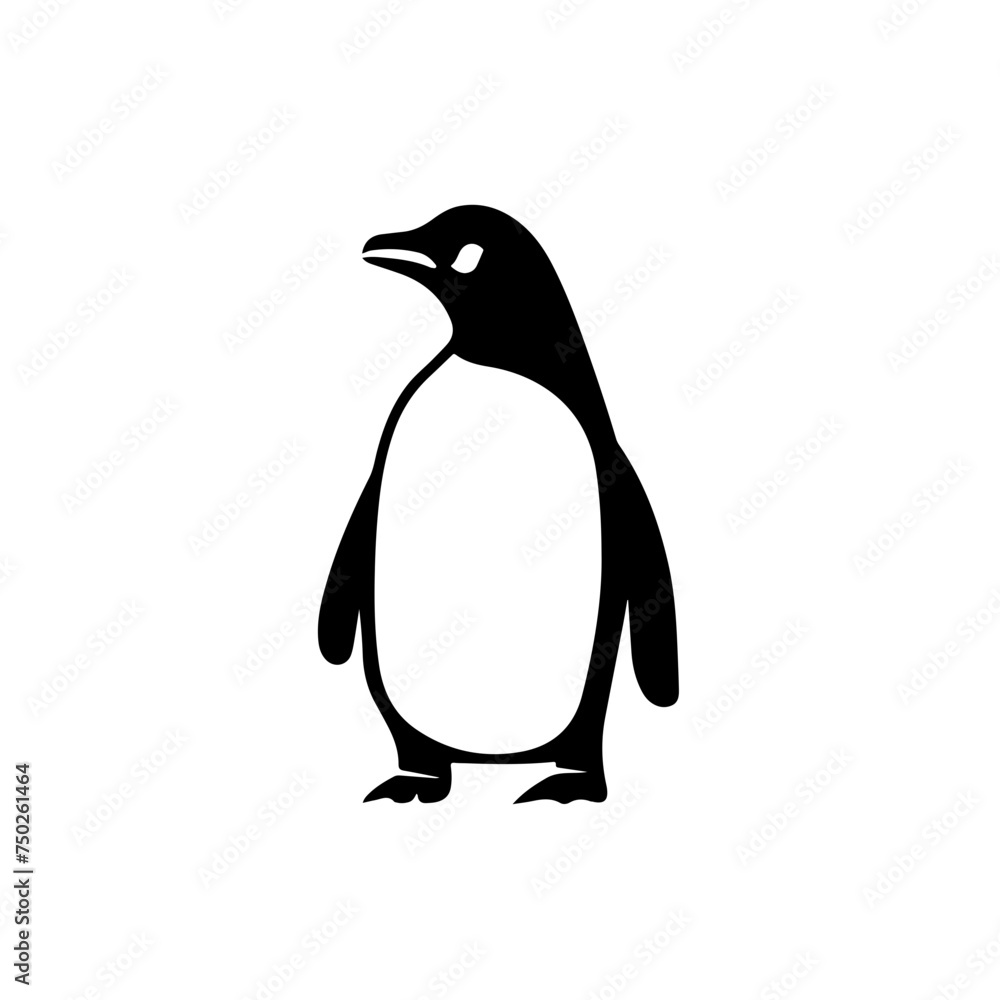 Fototapeta premium Mama Penguin Logo Design