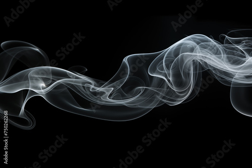 Abstract smoke on black background 