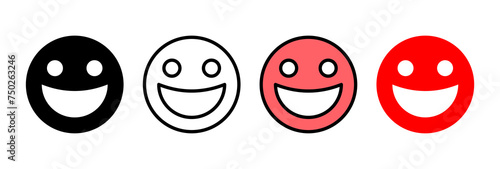 smile icon vector illustration. smile emoticon icon. feedback sign and symbol