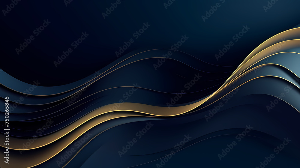 Obraz premium Japanese style wavy lines background, organic dynamic pattern texture print wall art