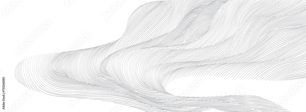 Vecteur Stock Abstract landscape background with white and grey hand ...
