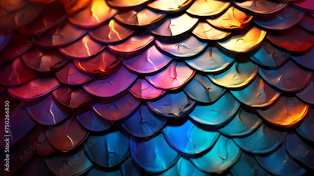 Iridescent scales texture Iridescent scales texture