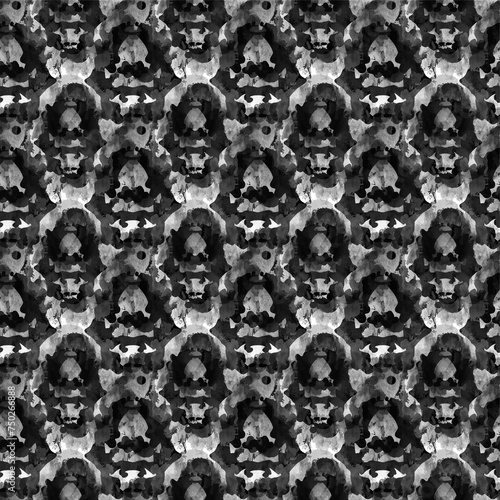 seamless pattern with skulls