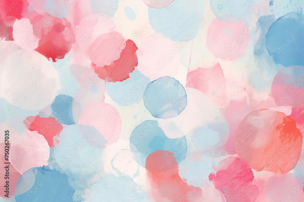 Cute dot background material painted in watercolor, Generative AI Cute dot background material painted in watercolor, Generative AI