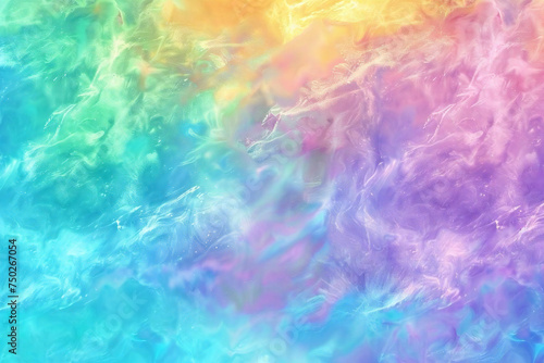rainbow colored water surface background background, Generative AI
