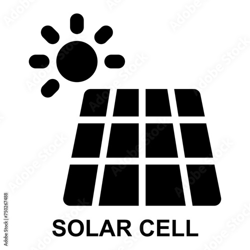 solar cell, solar panel, solar energy, solar, power, sun expanded solid glyph icon for web mobile app presentation printing