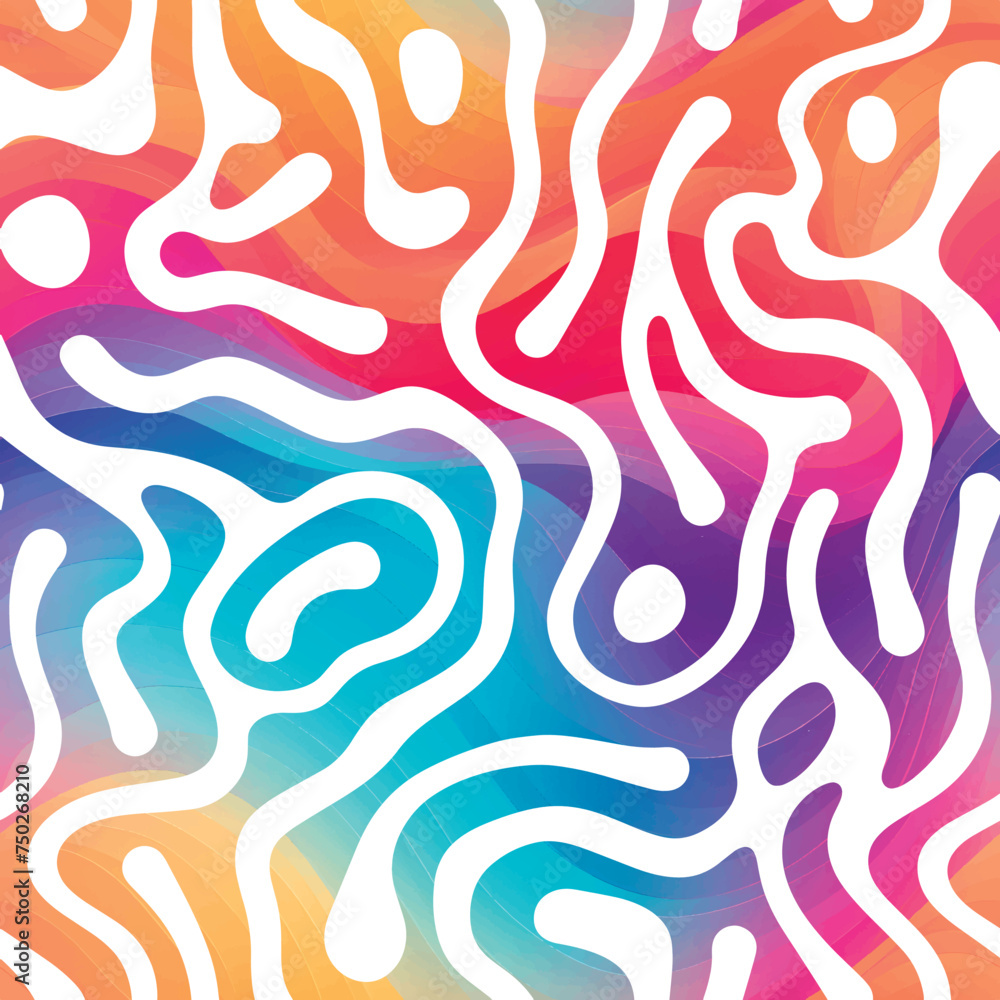 seamless pattern with waves