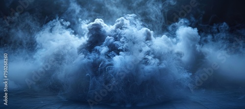 Gorgeous blue smoky background perfect for various design projects and captivating presentations
