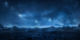 Luminous Galactic Skyline A 3d Illustration Of The Bright Stars And Milky Way Background