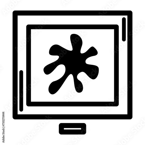 gallery of modern art painting icon illustration