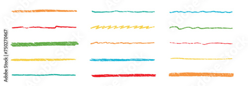 Crayon line color pencil brush scribble stroke pen underline hand. Crayon line pencil brush color sketch chalk stripe doodle vector drawn border texture element kid paint pastel emphasis squiggle photo