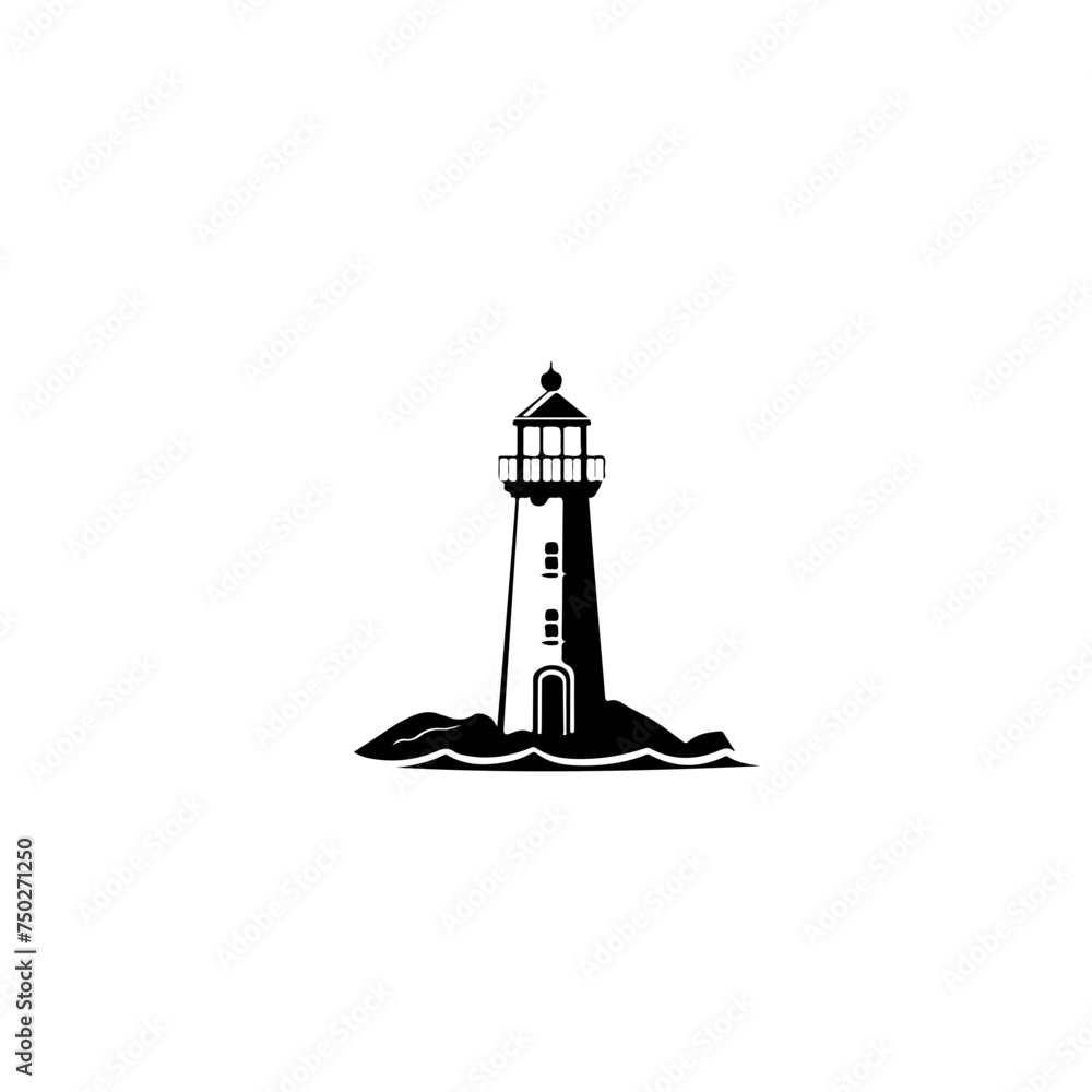 Lighthouse Light Vector Logo