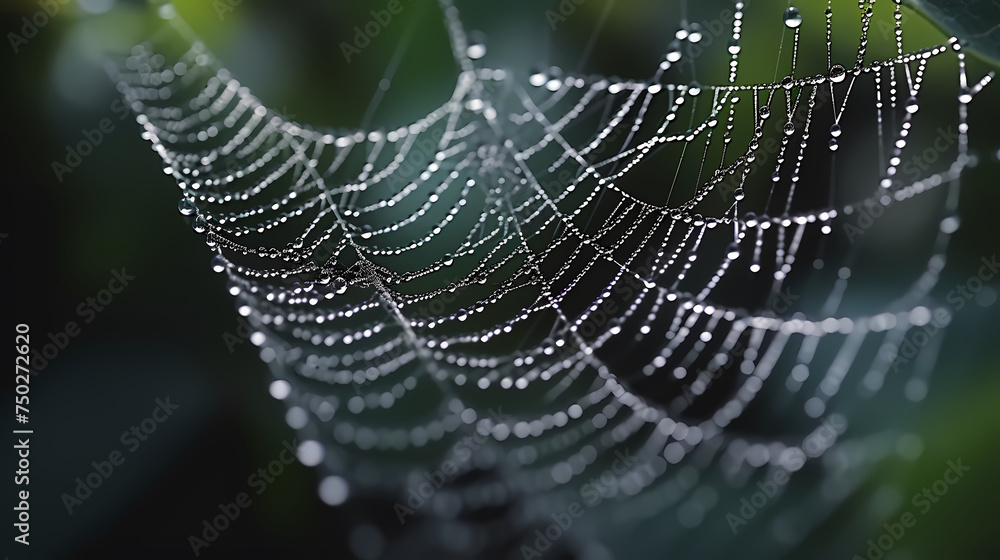 Naklejka premium Close-up of spider web