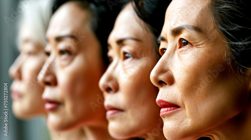 Group of Mature Asian Women