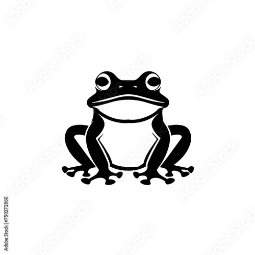 Pac Man Frog Vector Logo