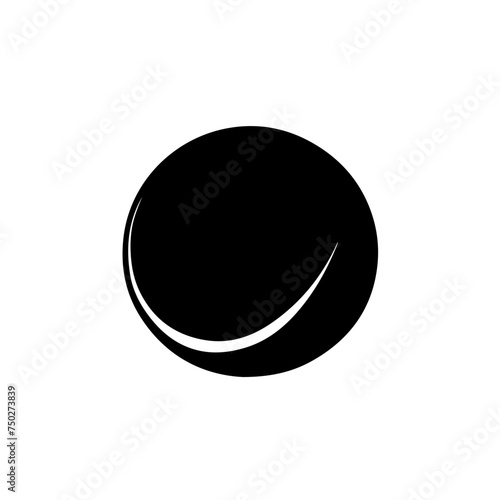 Rolling Bowling Ball Vector Logo