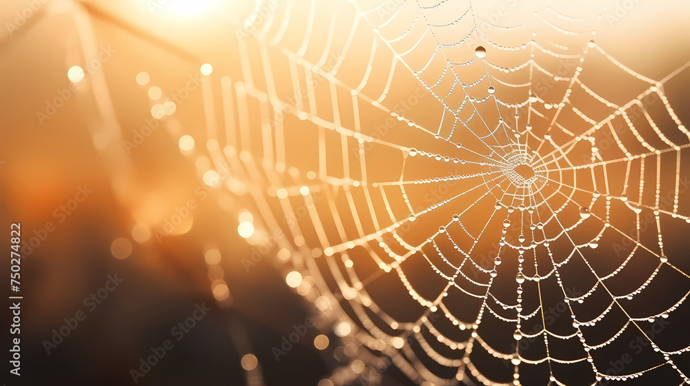 Close-up of spider web Close-up of spider web