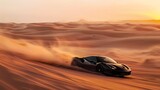 Fast Cars in Dubai in the desert