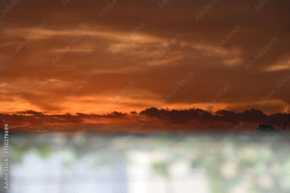 sunset abstract