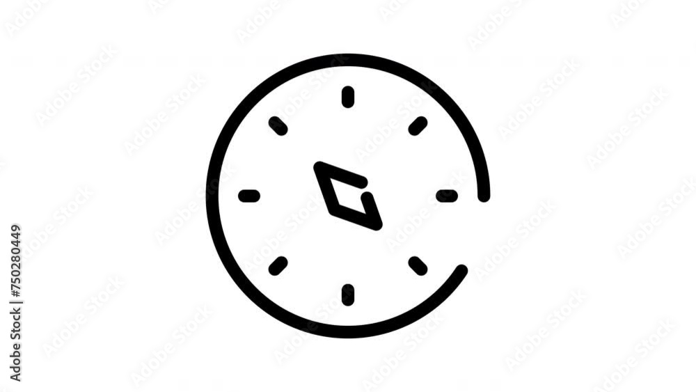 Qibla animation icon with alpha channel Qibla animation icon with alpha channel