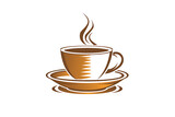 coffee cup icon or poster for coffee shop design
