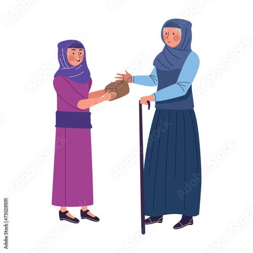 zakat charity woman
