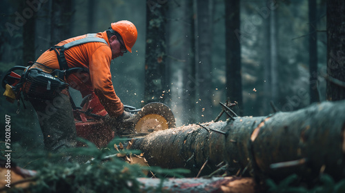 The Lumberjack's Craft: Precision in the Pines