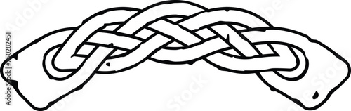 Grunge Celtic Knot Border Arch