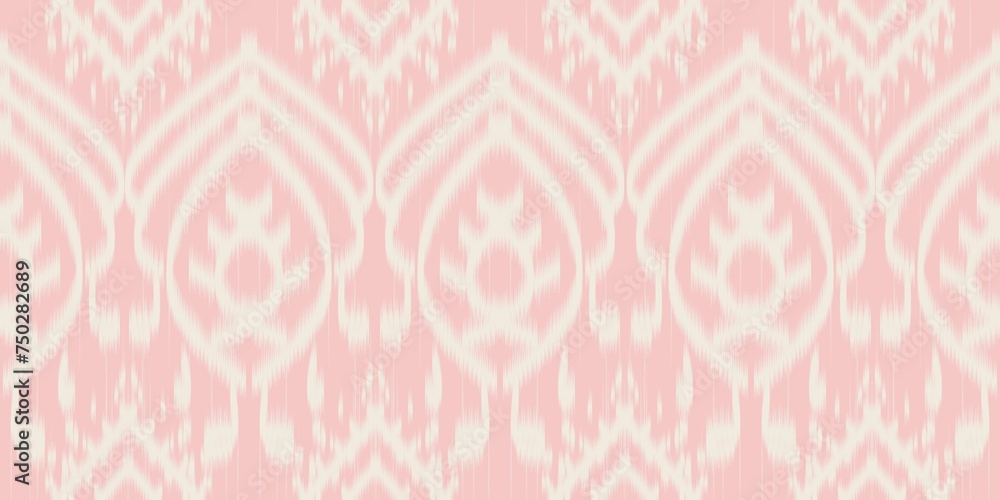 Ikat Flower Pattern Ethnic Geometric native tribal boho motif aztec textile fabric carpet mandalas African Ikat Flower Pattern Ethnic Geometric native tribal boho motif aztec textile fabric carpet mandalas African