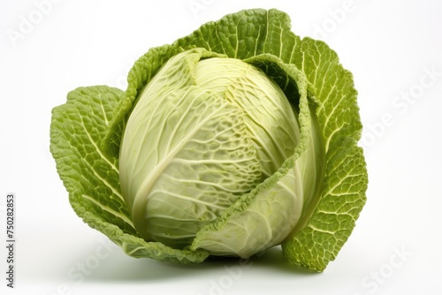 Cabbage, vegetable , white background.