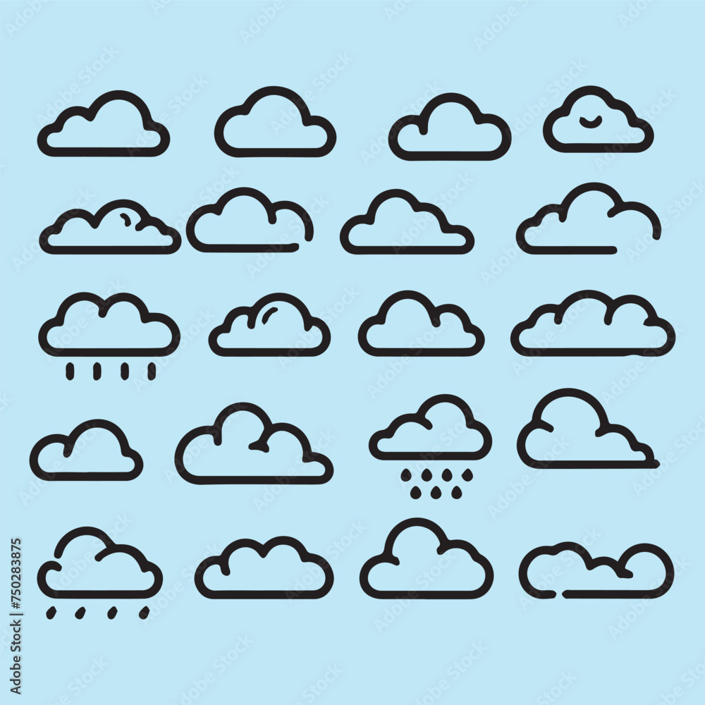 cloud computing icons cloud computing icons