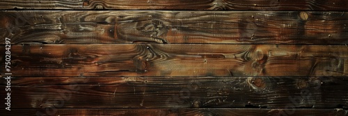 Close Up of Weathered Wooden Wall With Peeling Paint. Generative AI