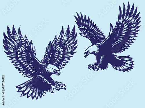 eagle with wings