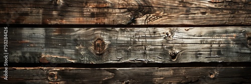 Close Up of Wooden Wall With Peeling Paint. Generative AI