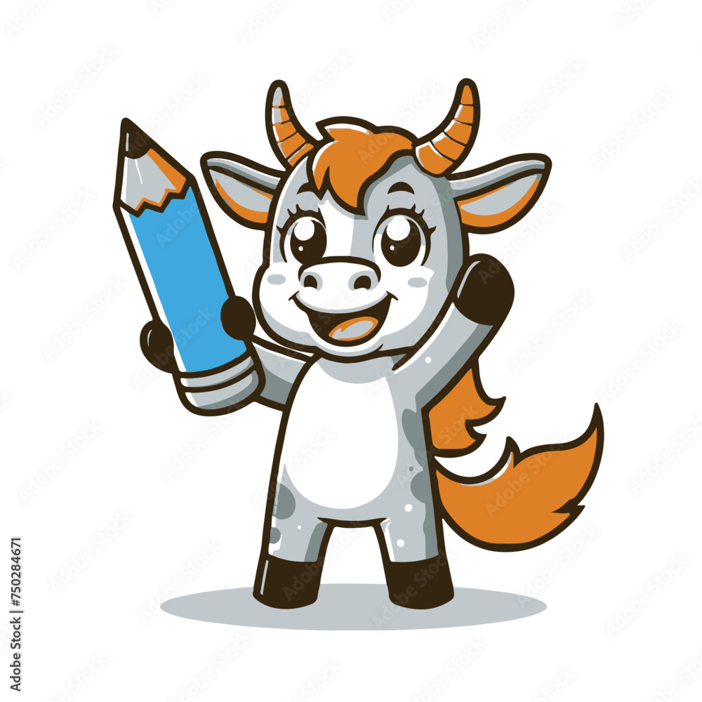 cow with a sign cow with a sign