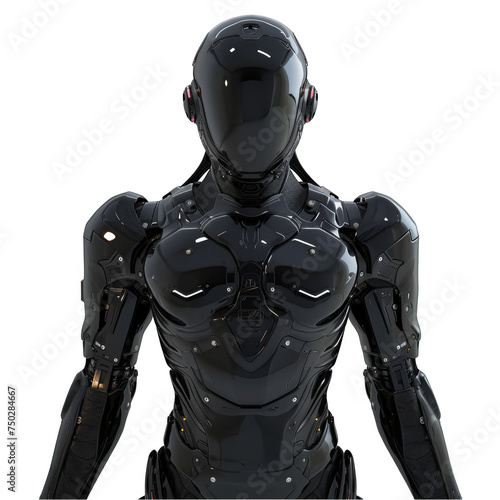 Robot Standing in Front of White Background