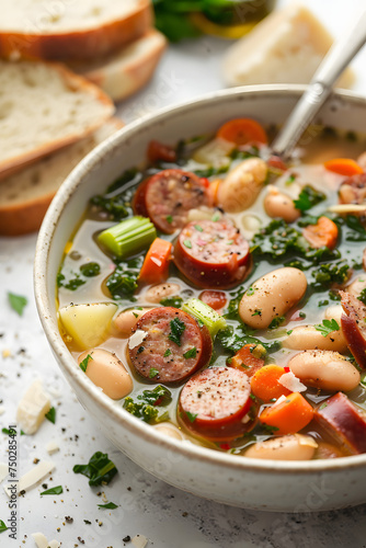 Delicious Sausage and Bean Soup