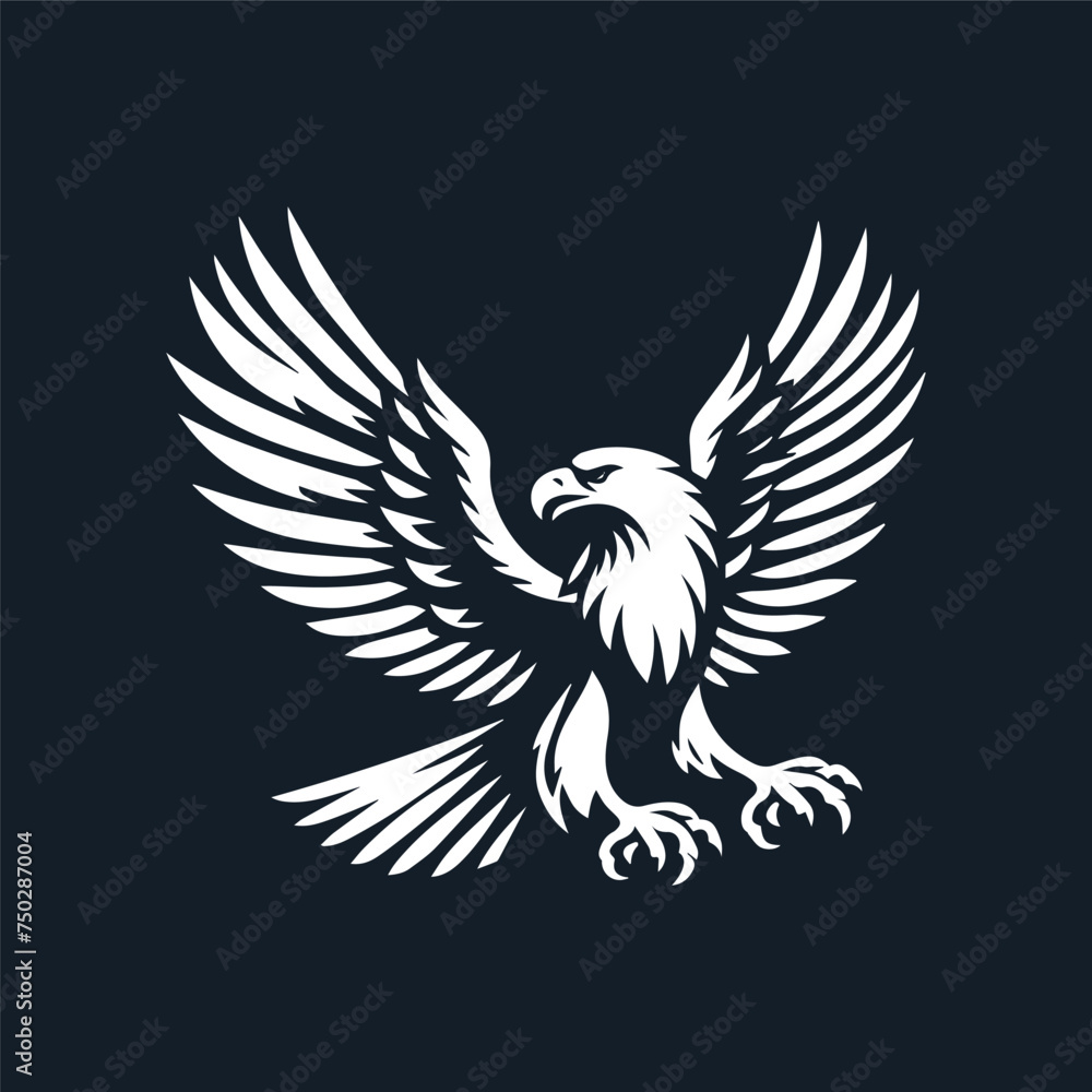 Fototapeta premium eagle with wings vector