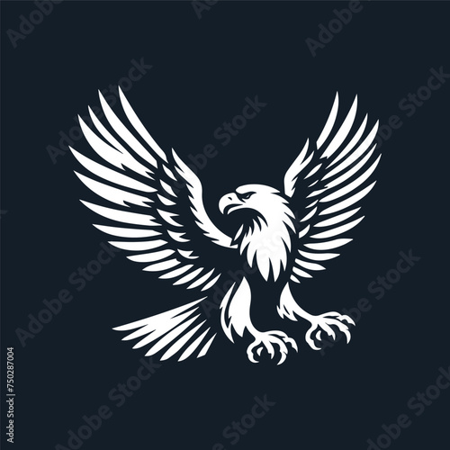 eagle with wings vector