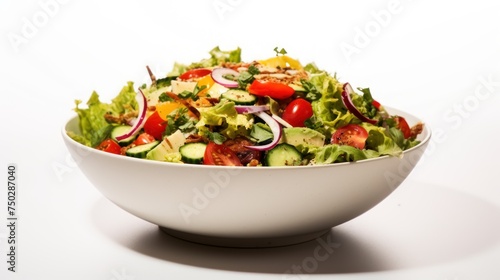Salad isolated on a white background